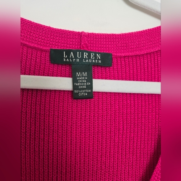 Ralph Lauren Pink Sleeveless 100% Cotton Tank Top | Size M - Picture 2 of 5